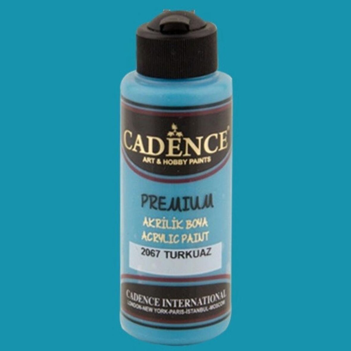 Cadence Yayınları Premium Akrilik Boya 120ml Turkuaz 2067