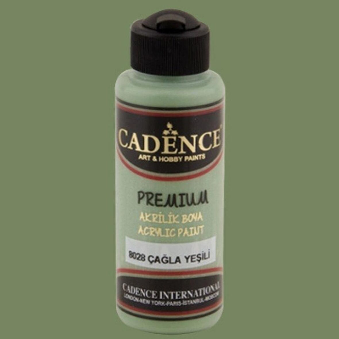 Cadence Yayınları Premium Akrilik Boya 120ml Çağla Yeşili 8028