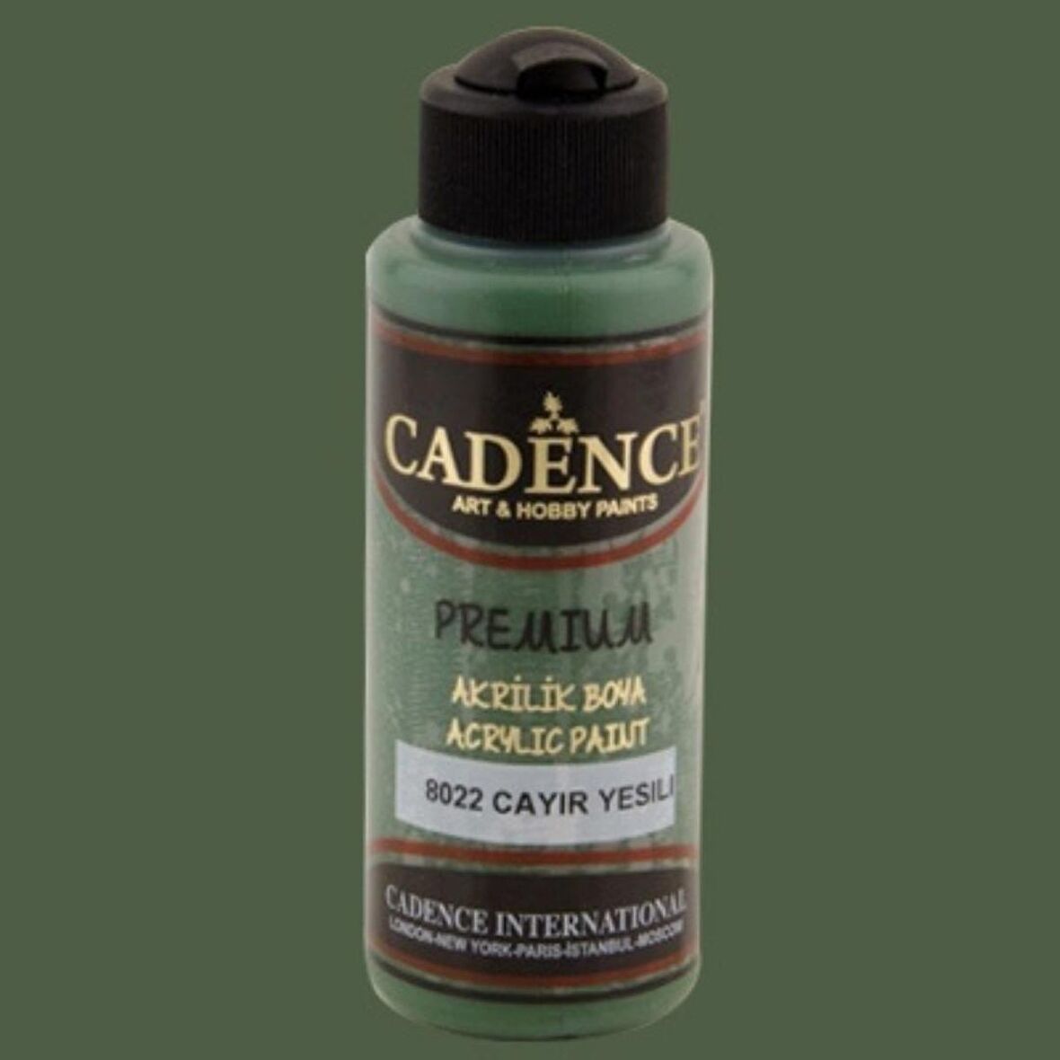 Cadence Yayınları Premium Akrilik Boya 120ml Çayır Yeşili 8022