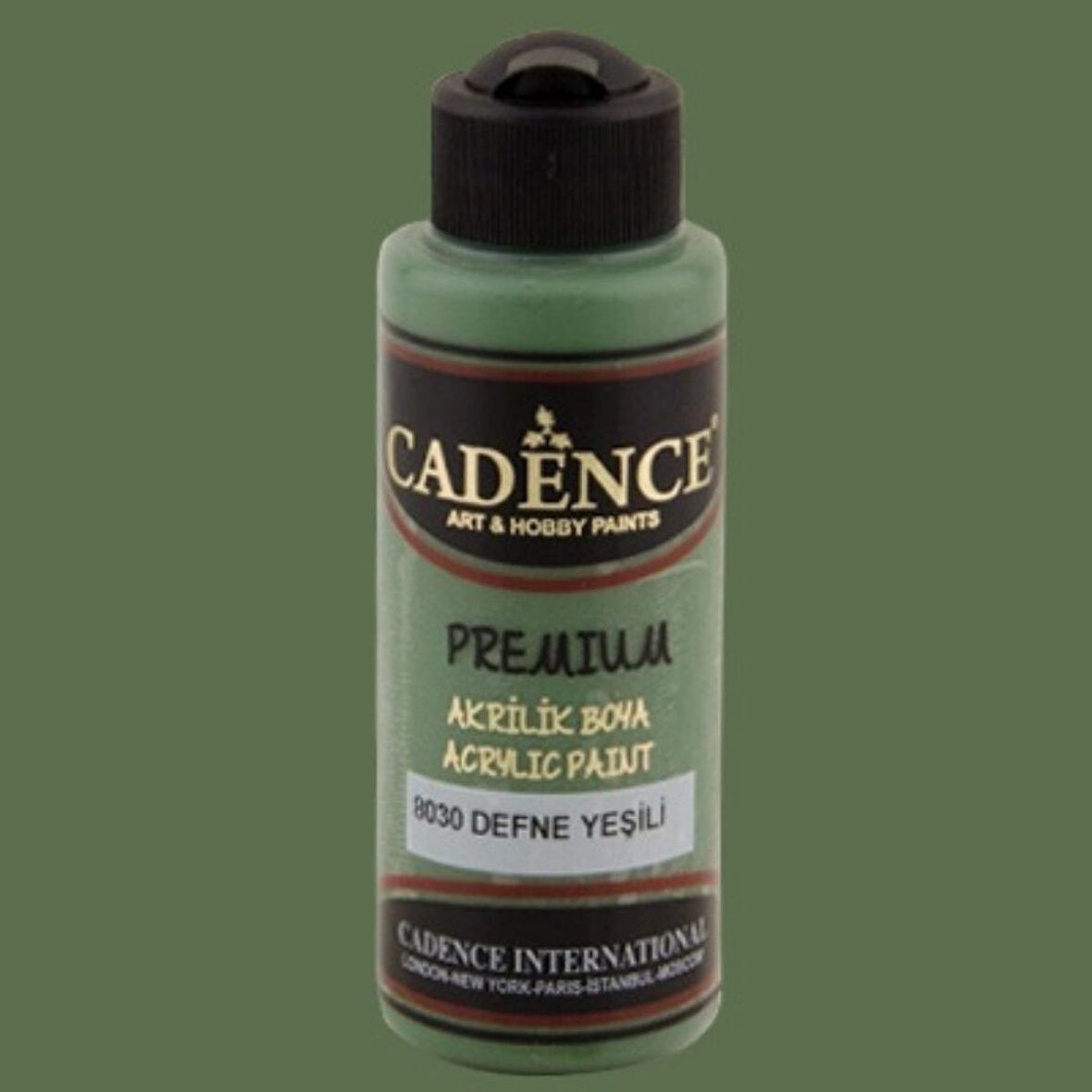 Cadence Yayınları Premium Akrilik Boya 120ml Defne Yeşili 8030