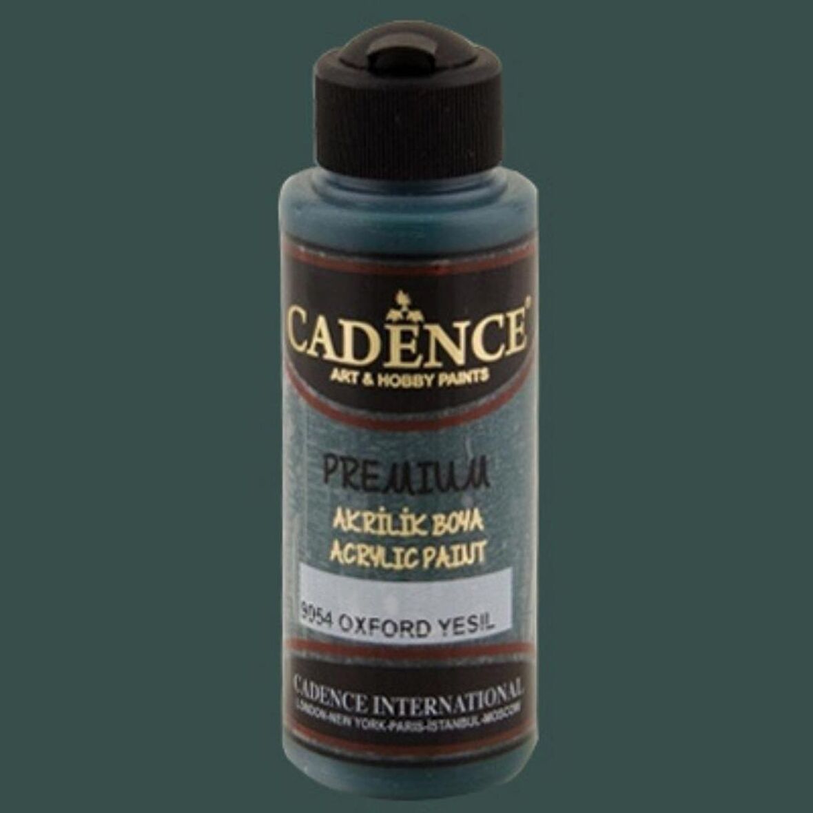 Cadence Yayınları Premium Akrilik Boya 120ml Oxford Yeşil 9054