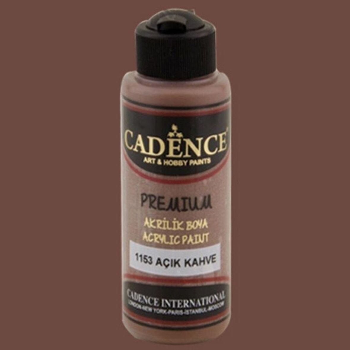 Cadence Yayınları Premium Akrilik Boya 120ml Açık Kahve 1153