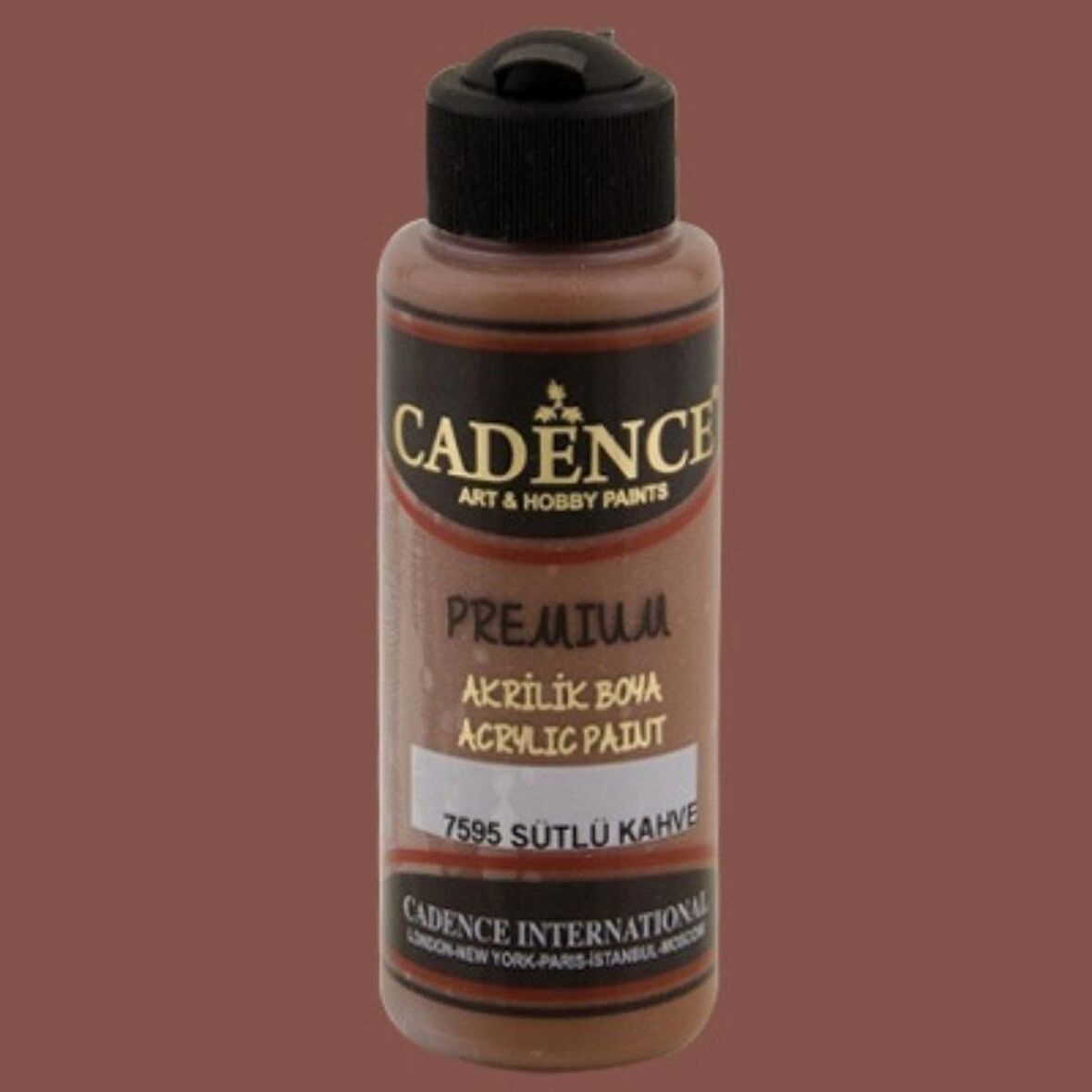Cadence Yayınları Premium Akrilik Boya 120ml Sütlü Kahve 7595