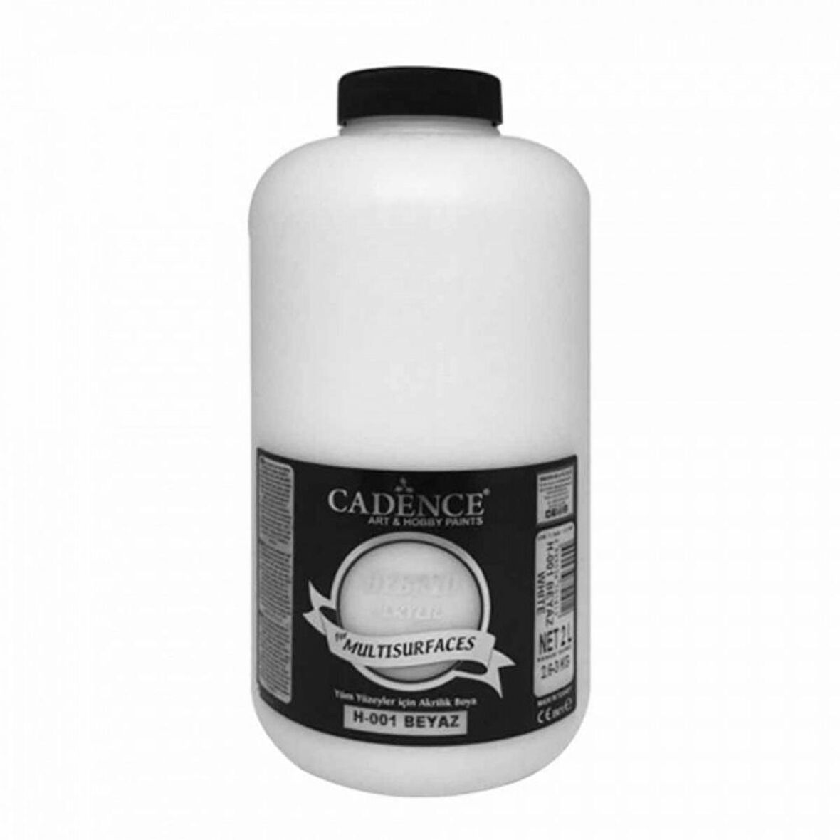 Cadence Yayınları Hybrid Acrylic for Multisurfaces Akrilik Boya 2000ml Beyaz 01