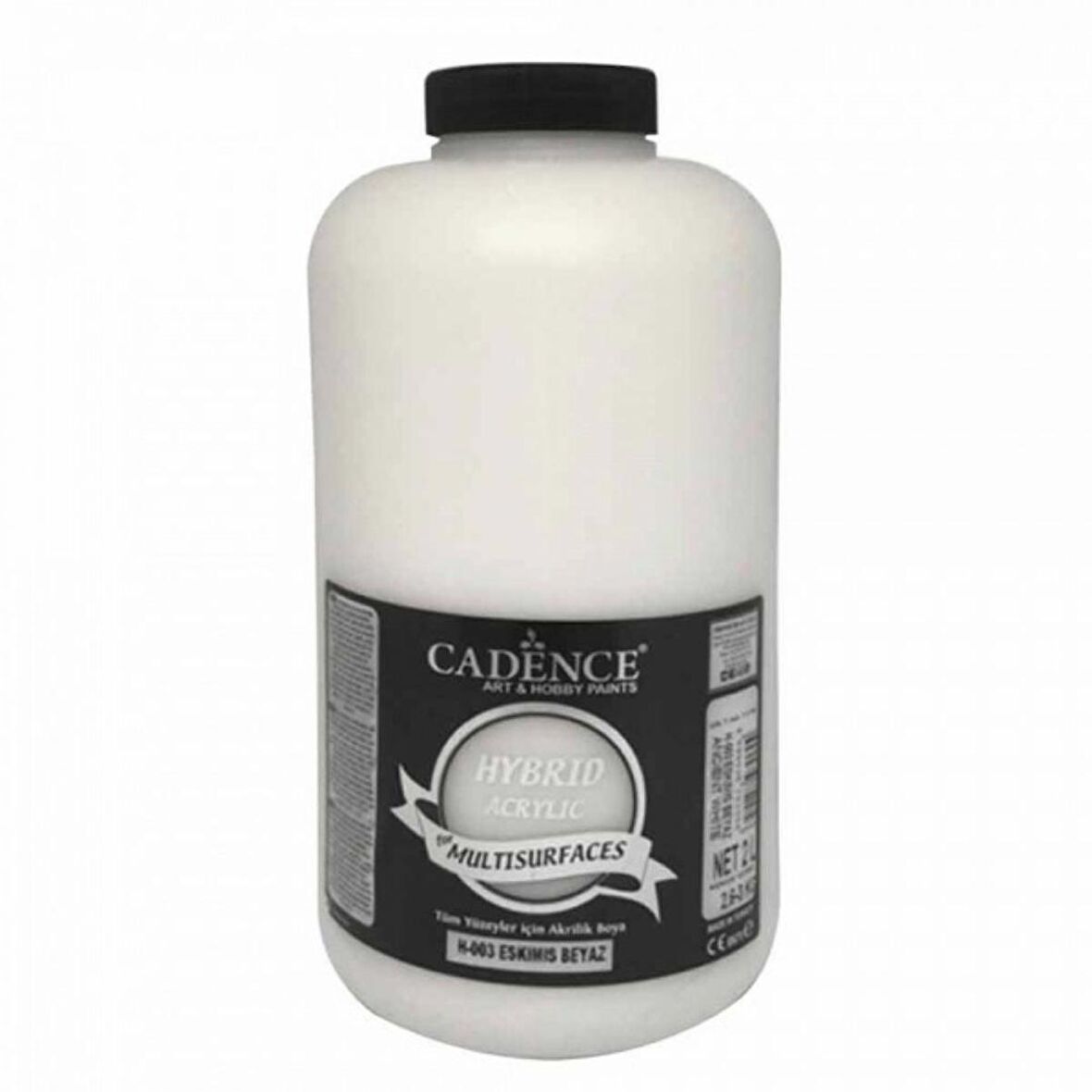 Cadence Yayınları Hybrid Acrylic for Multisurfaces Akrilik Boya 2000ml Eskimiş Beyaz 03