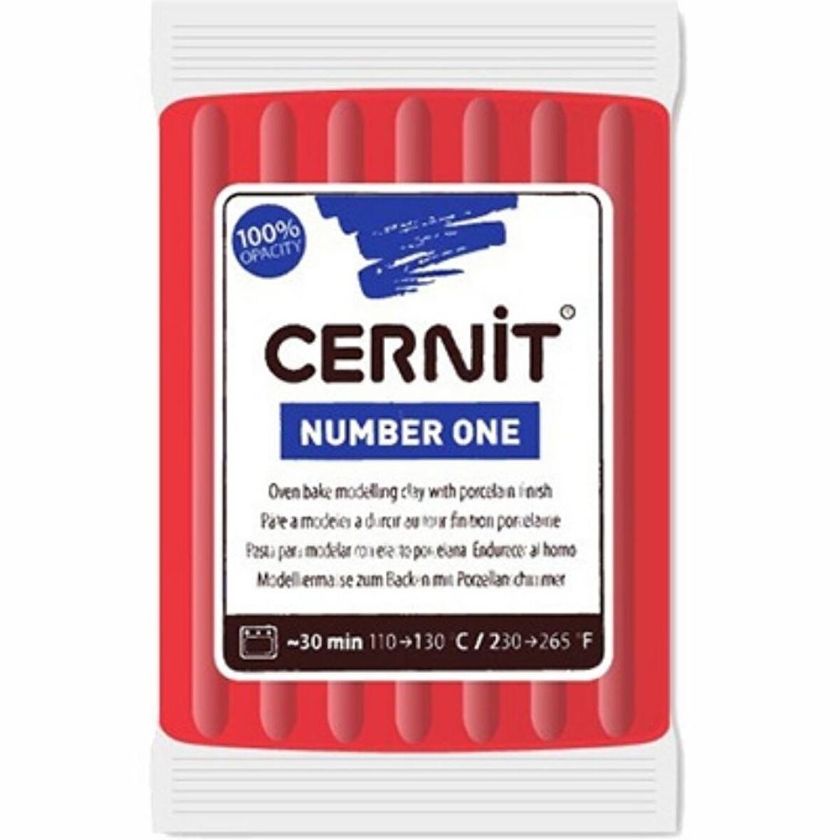 Cernit Number One Polimer Kil 56gr X-Mas Red 463