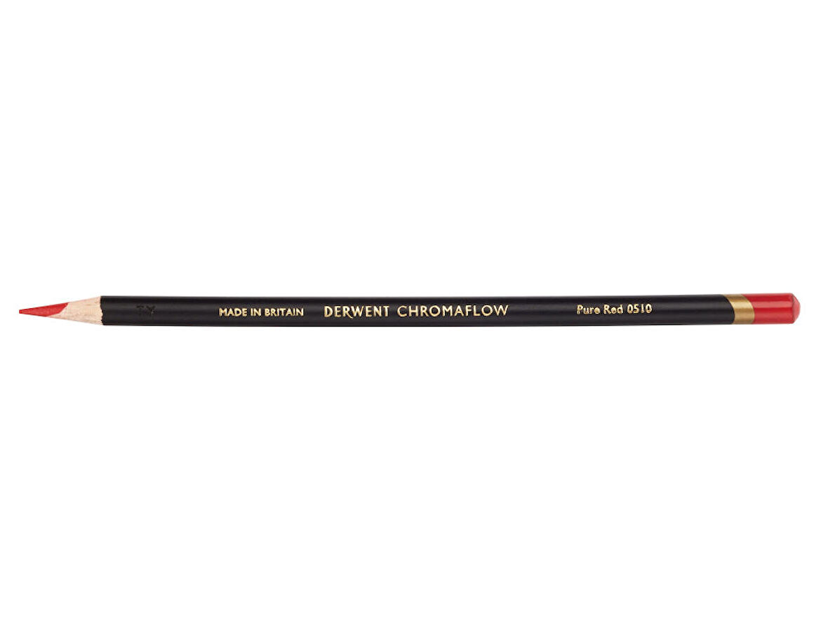 Derwent Chromaflow Kuru Boya Kalemi Pure Red 0510