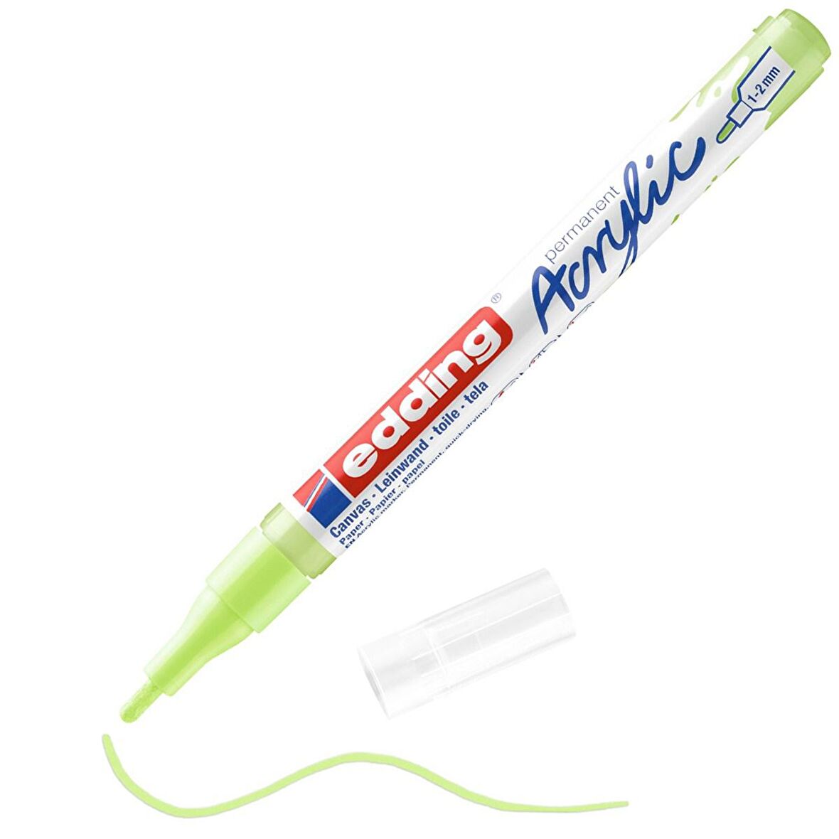 Edding 5300 Akrilik Markör Kalemi 1-2mm Yuvarlak Uç Pastel Yeşili 091