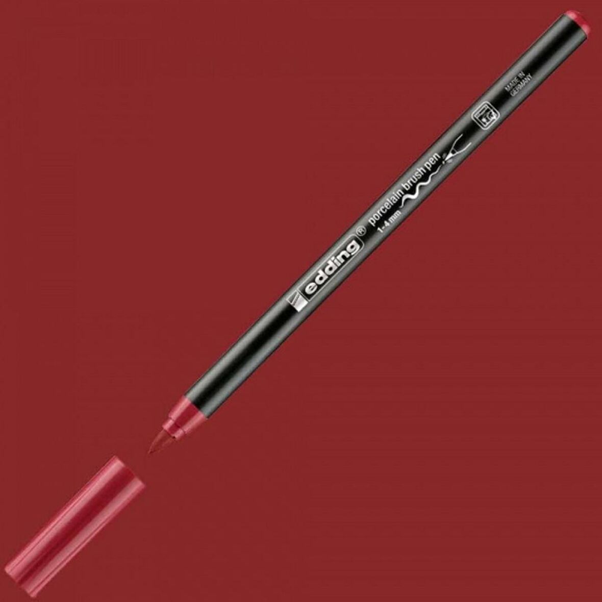 Edding Porselen Kalemi 4200 1-4mm Karmina Kırmızısı 19