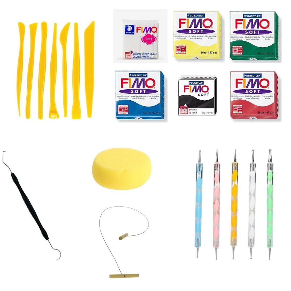 Staedtler Fimo Soft Polimer Kil 6'lı Profesyonel Set