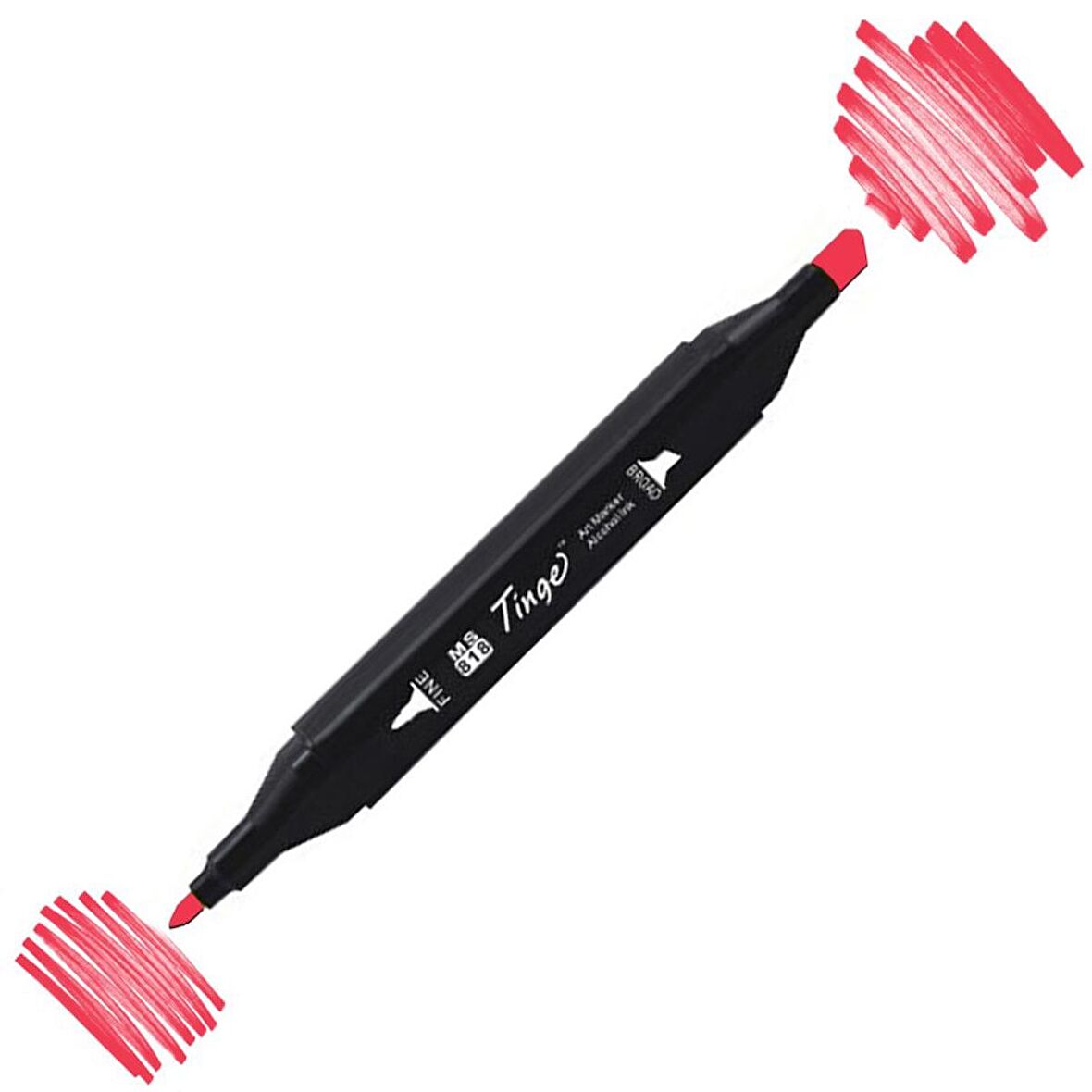 Tinge Twin Çift Uçlu Marker Kalemi F126 Fluorescent Pink