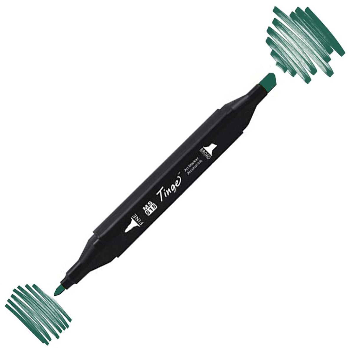 Tinge Twin Çift Uçlu Marker Kalemi Bg51 Dark Green