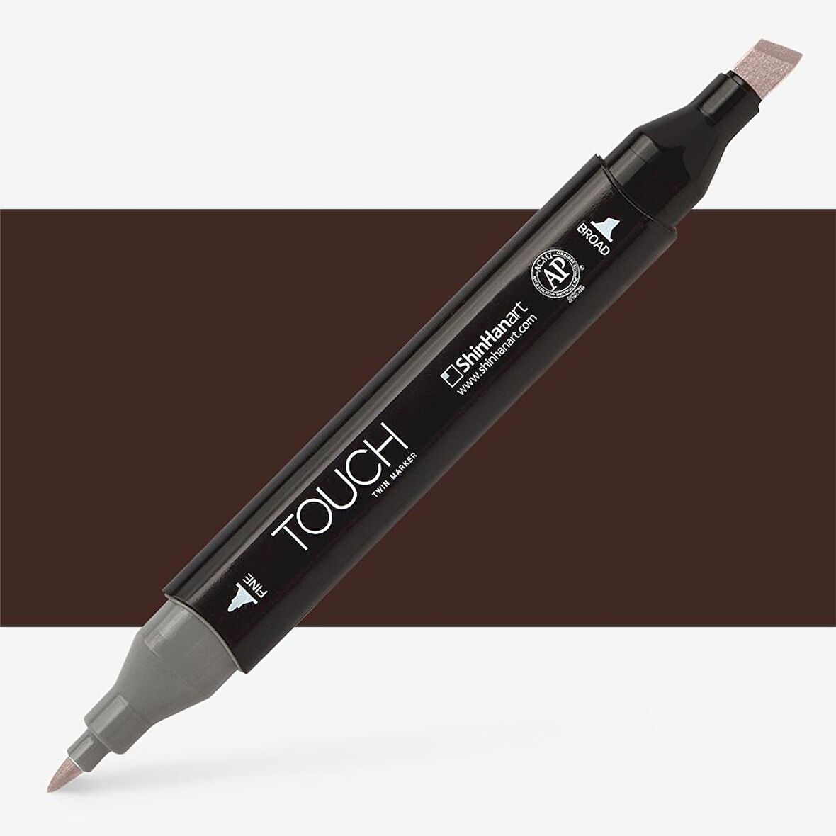 Shinhan Art Touch Twin Marker Pen : Çift Uçlu Marker Kalemi : CHESTNUT BROWN : BR98