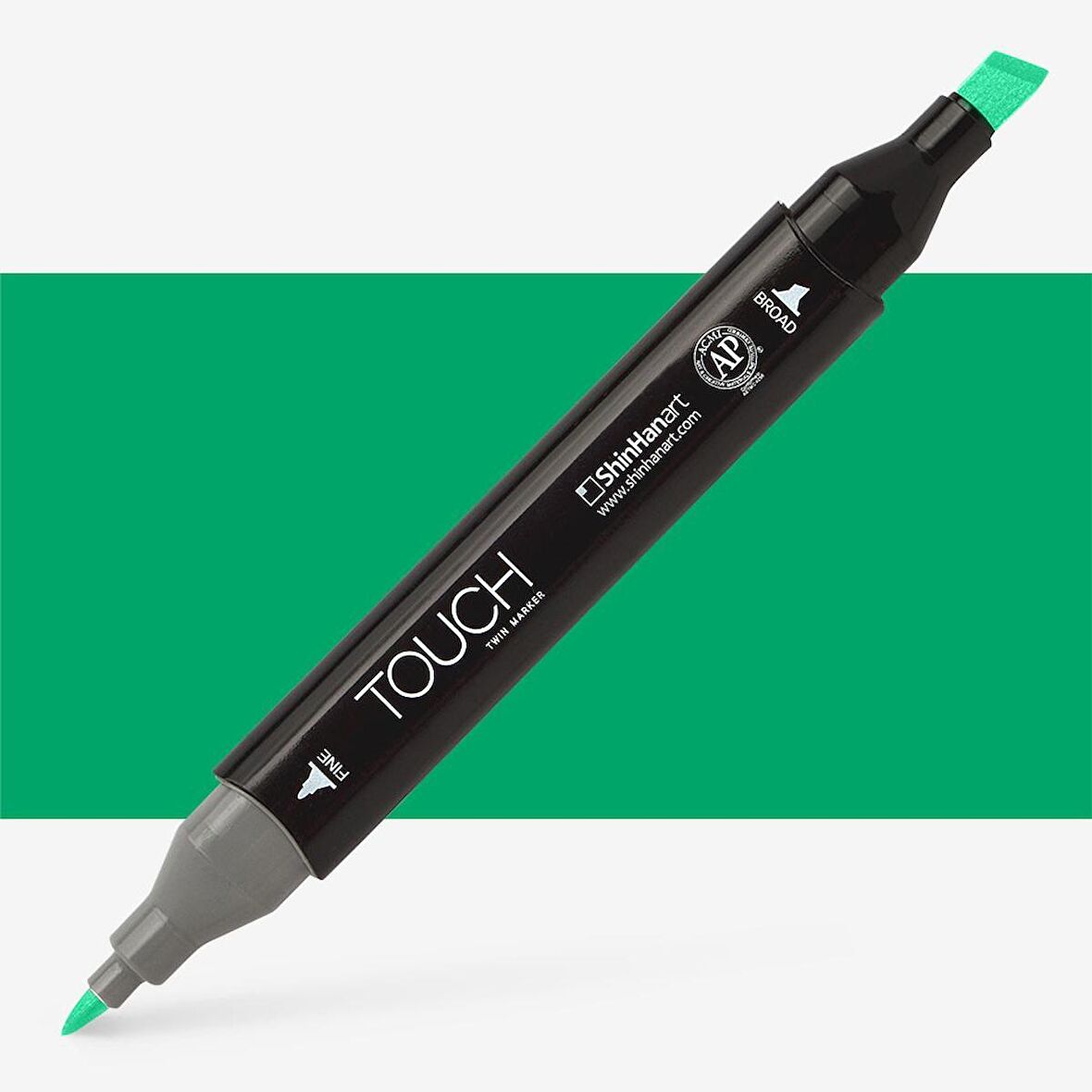 Shinhan Art Touch Twin Marker Pen : Çift Uçlu Marker Kalemi : EMERALD GREEN : G55