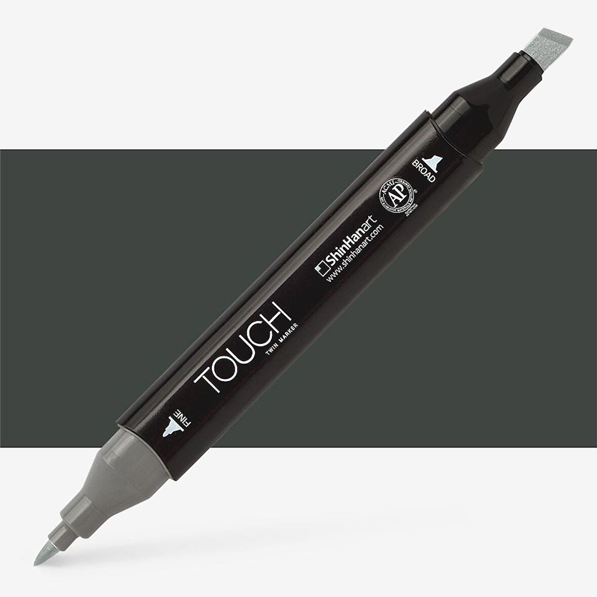 Shinhan Art Touch Twin Marker Pen : Çift Uçlu Marker Kalemi : GREEN GREY : GG9