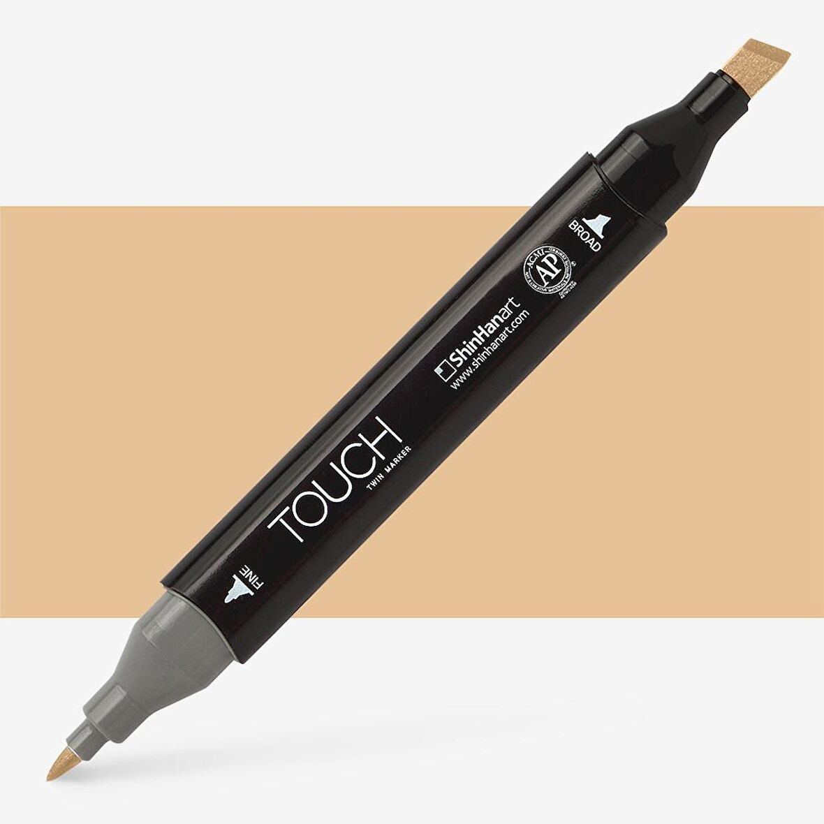 Shinhan Art Touch Twin Marker Pen : Çift Uçlu Marker Kalemi : PALE CAMEL : BR114