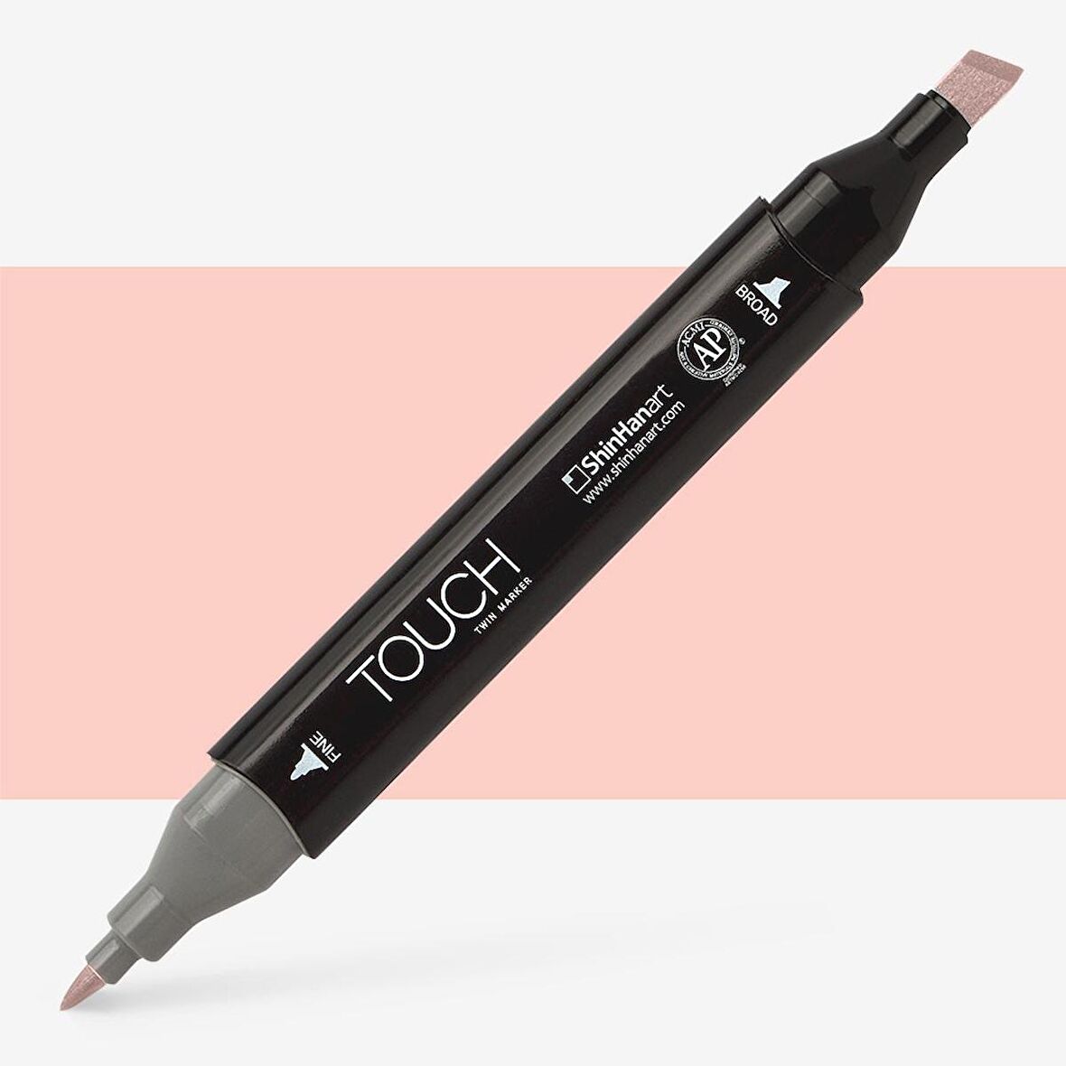 Shinhan Art Touch Twin Marker Pen : Çift Uçlu Marker Kalemi : PALE CHERRY PINK : R135
