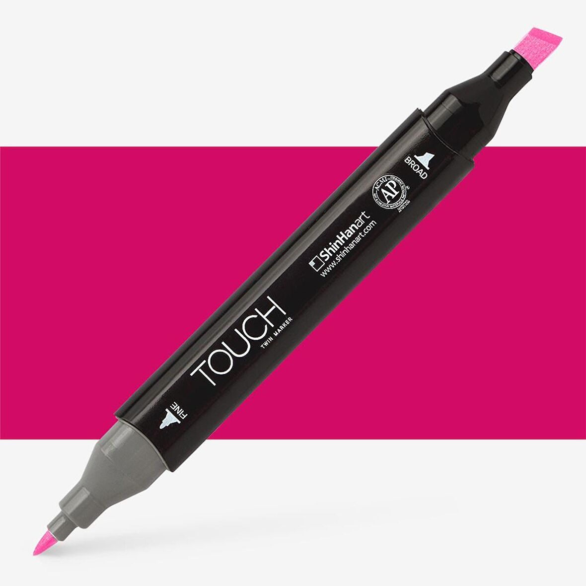 Shinhan Art Touch Twin Marker Pen : Çift Uçlu Marker Kalemi : ROSE RED : R3
