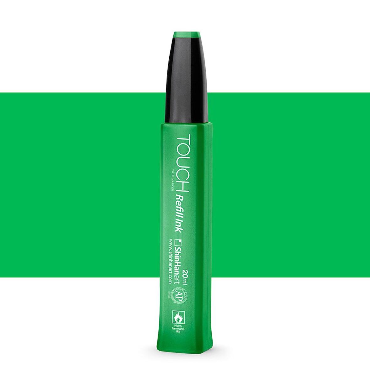 Shinhan Art Touch Twin Marker Refill İnk: Dolum Mürekkebi : 20ml : G46 VİVİD GREEN