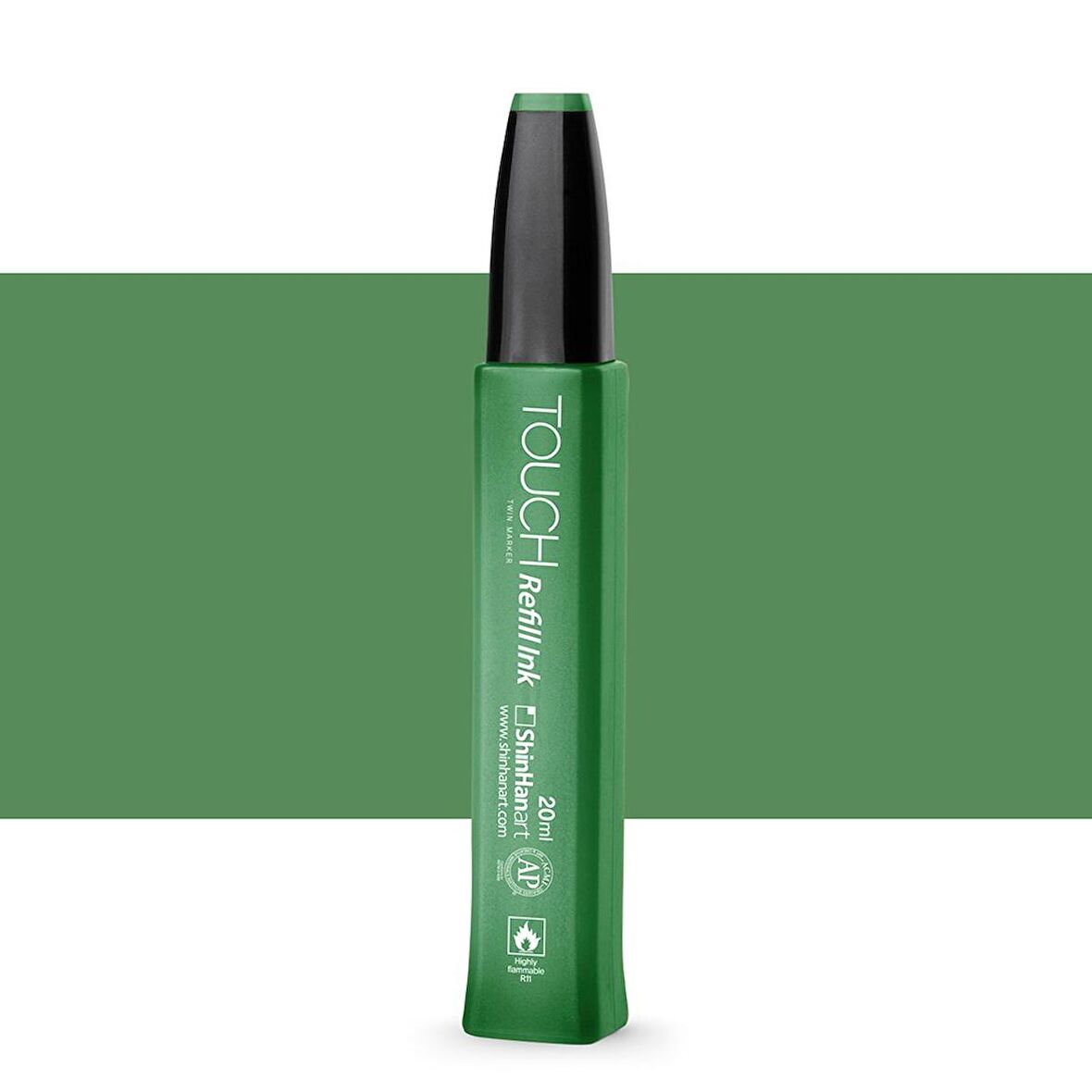 Shinhan Art Touch Twin Marker Refill İnk: Dolum Mürekkebi : 20ml : G43 DEEP OLİVE GREEN