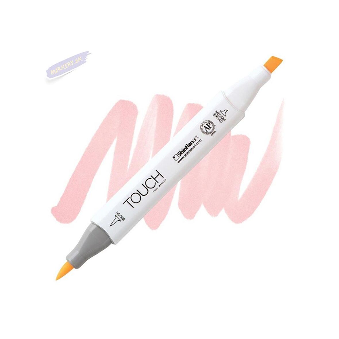 Shinhan Art TOUCH TWIN BRUSH PEN : Çift Taraflı Marker : R28 Fruit pink 