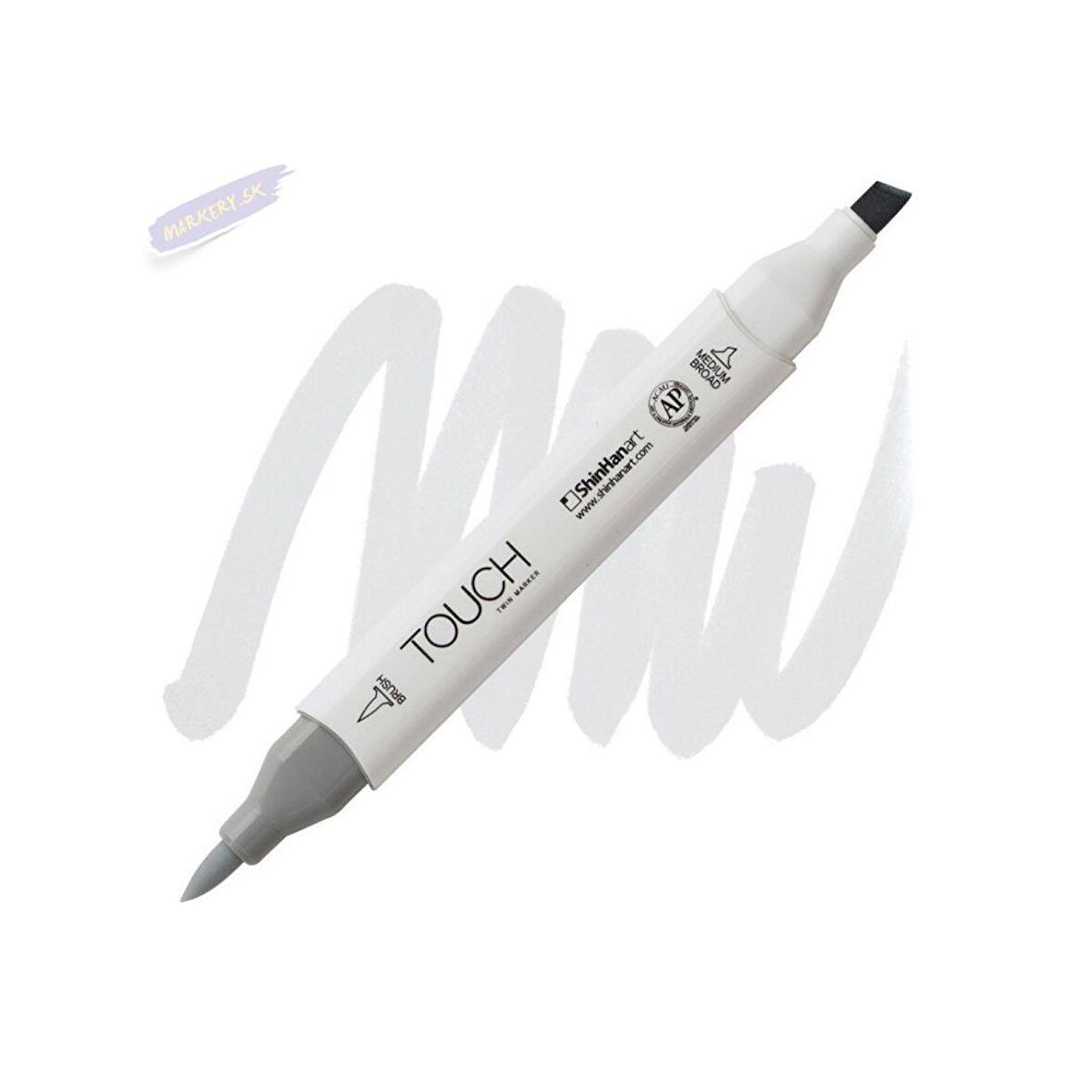 Shinhan Art TOUCH TWIN BRUSH PEN : Çift Taraflı Marker : CG0.5 Cool grey