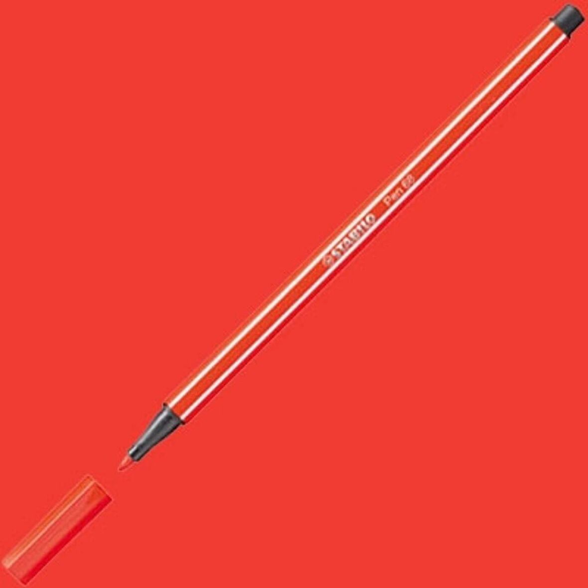 Stabilo Pen 68 Keçe Uçlu Boya Kalemi Açık Kırmızı