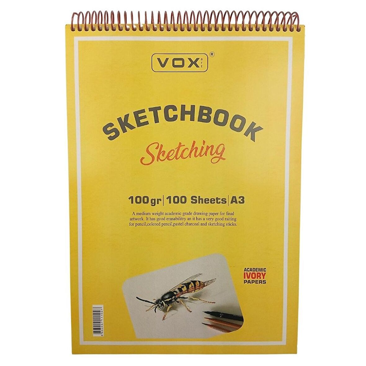 VOX Art Sketchbook Eskiz Defter A3 100gr 100 Yaprak İvory Krem