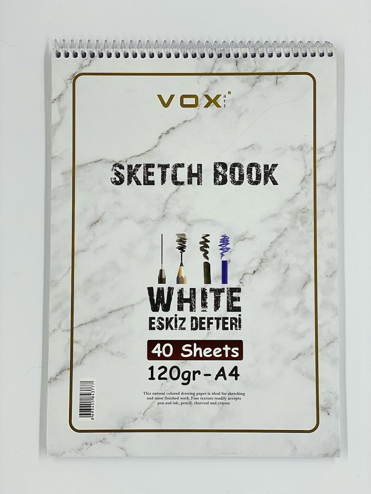 VOX Eskiz Çizim Defteri A4 120 Gr 40 Sayfa