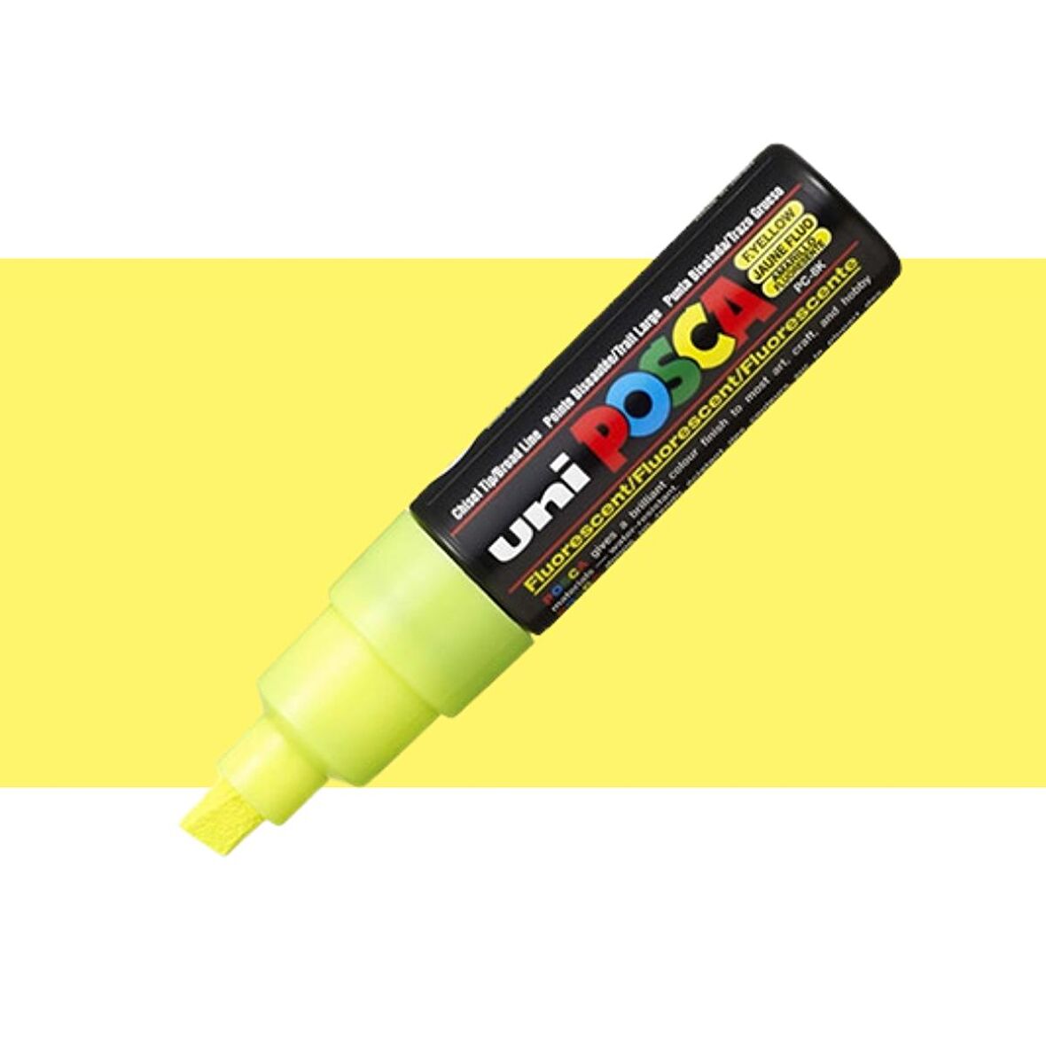Uni Posca Marker Kalem PC-8K (8mm) Fosforlu Sarı