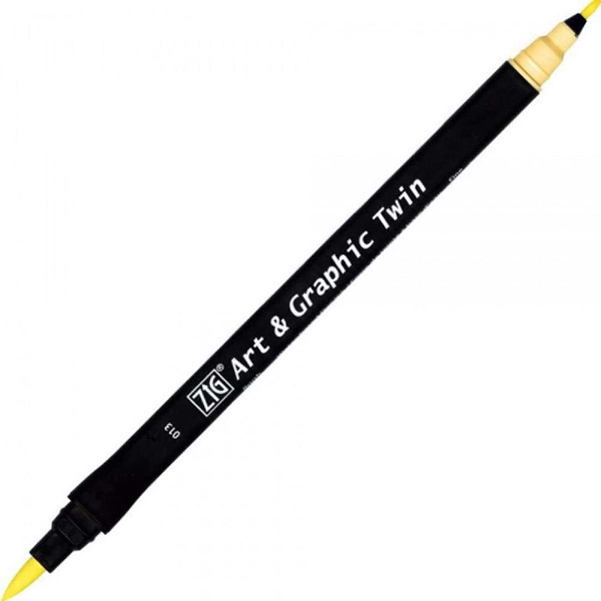 Zig Art & Graphic Twin TUT-80 Fırça Uçlu Marker Pale Yellow 013