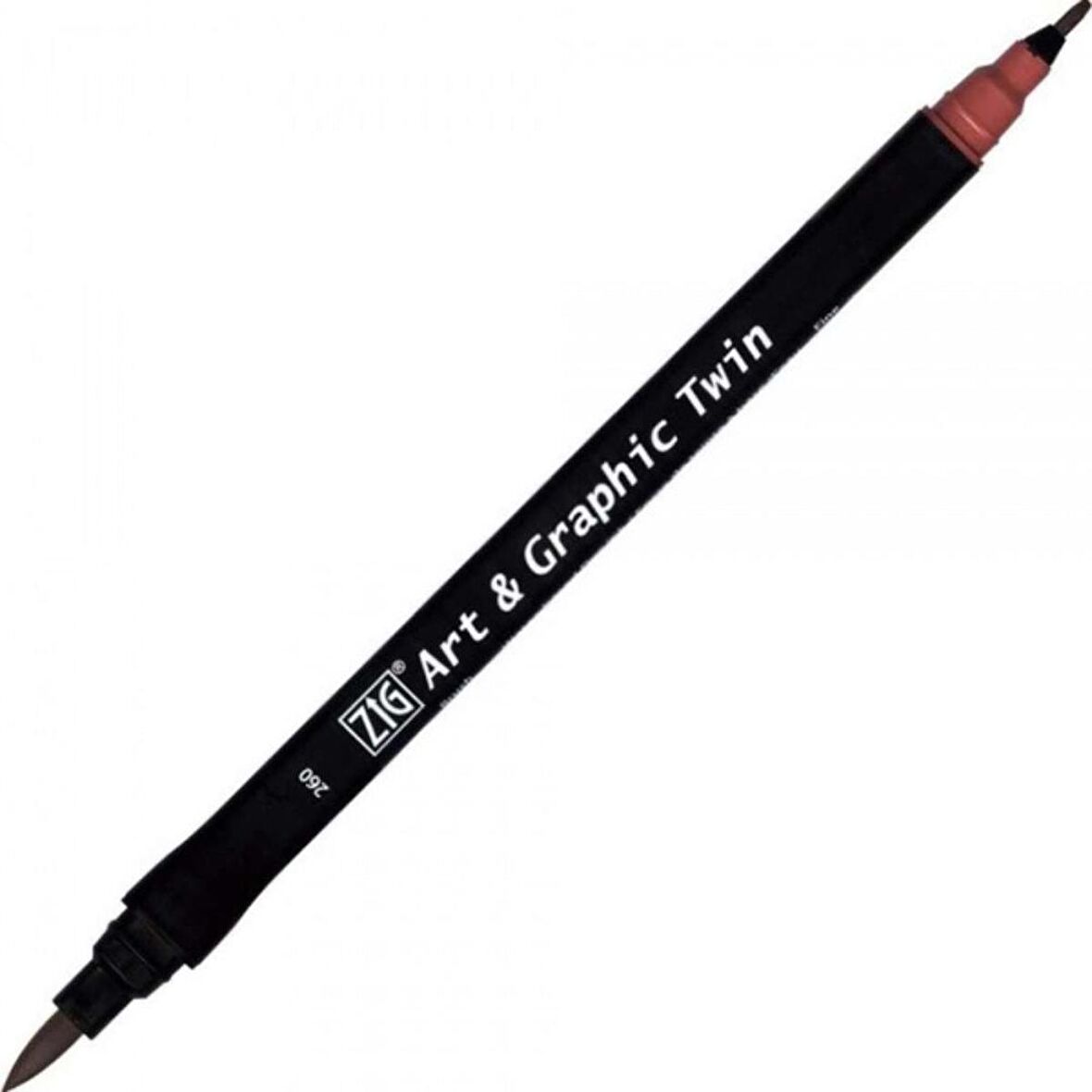 Zig Art & Graphic Twin TUT-80 Fırça Uçlu Marker Deep Red 260
