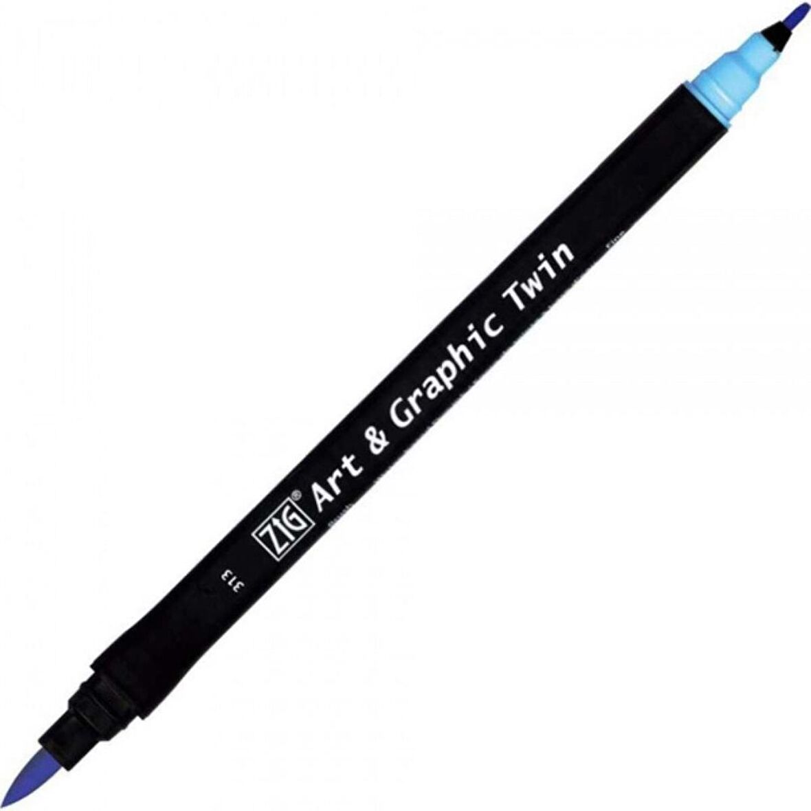 Zig Art & Graphic Twin TUT-80 Fırça Uçlu Marker Baby Blue 313