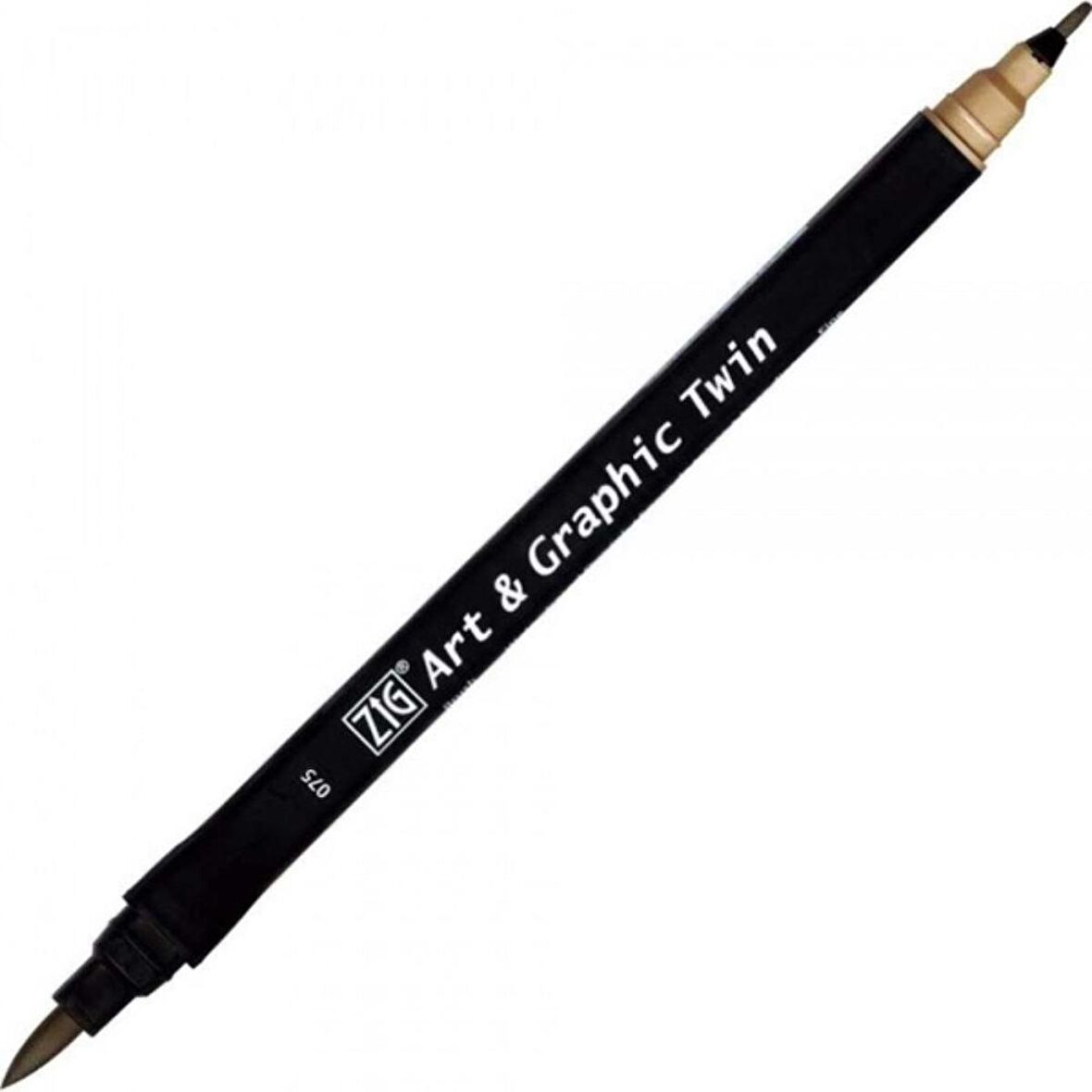 Zig Art & Graphic Twin TUT-80 Fırça Uçlu Marker Brick Beige 075