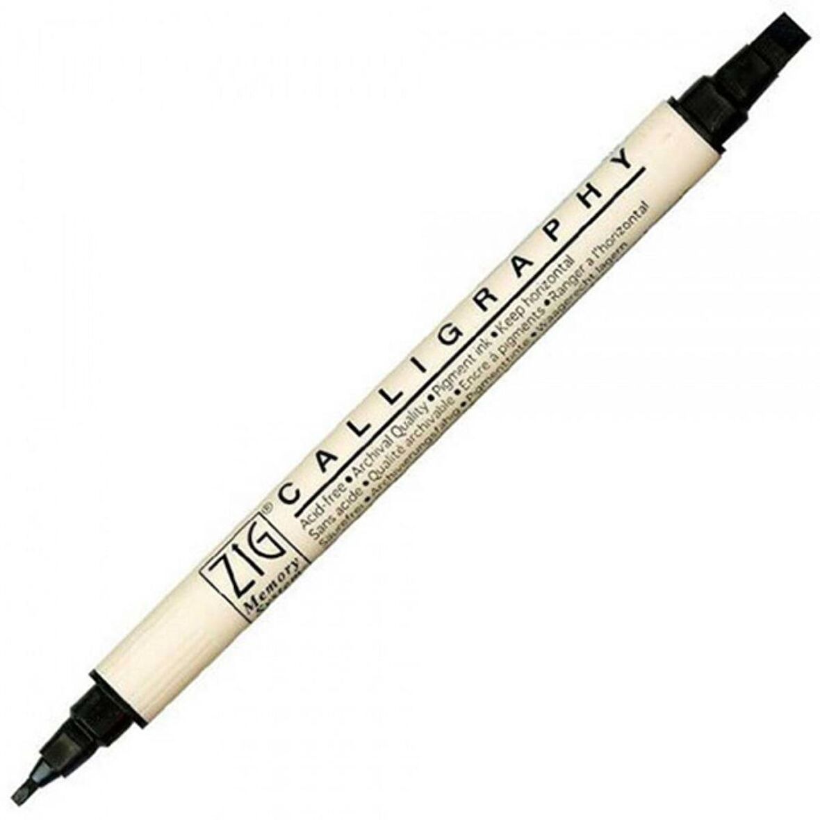 Zig Ms-3400 Marker Kaligrafi Kalemi Pure Black 010