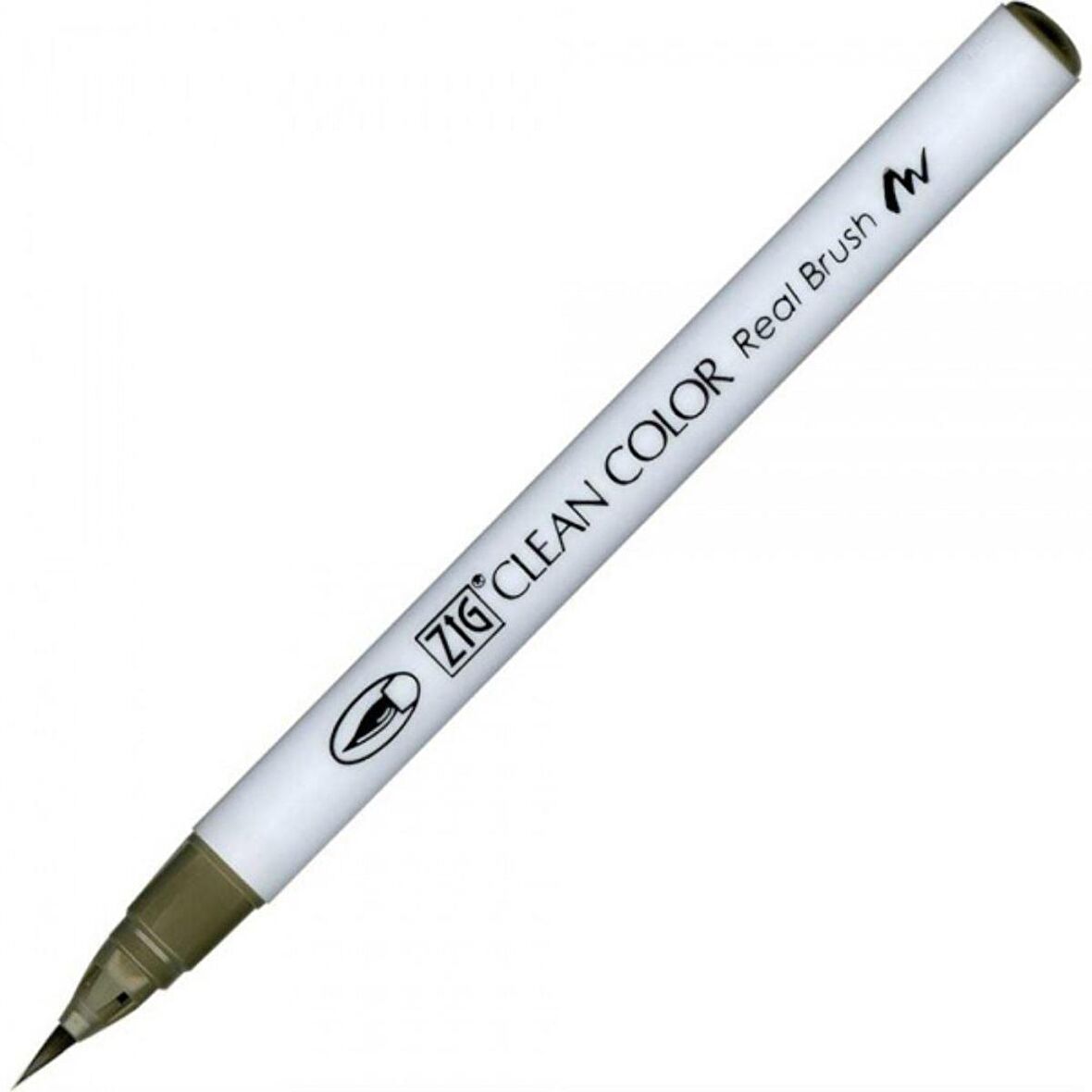 Zig Rb-6000At Clean Color Real Brush Pen Green Gray 093