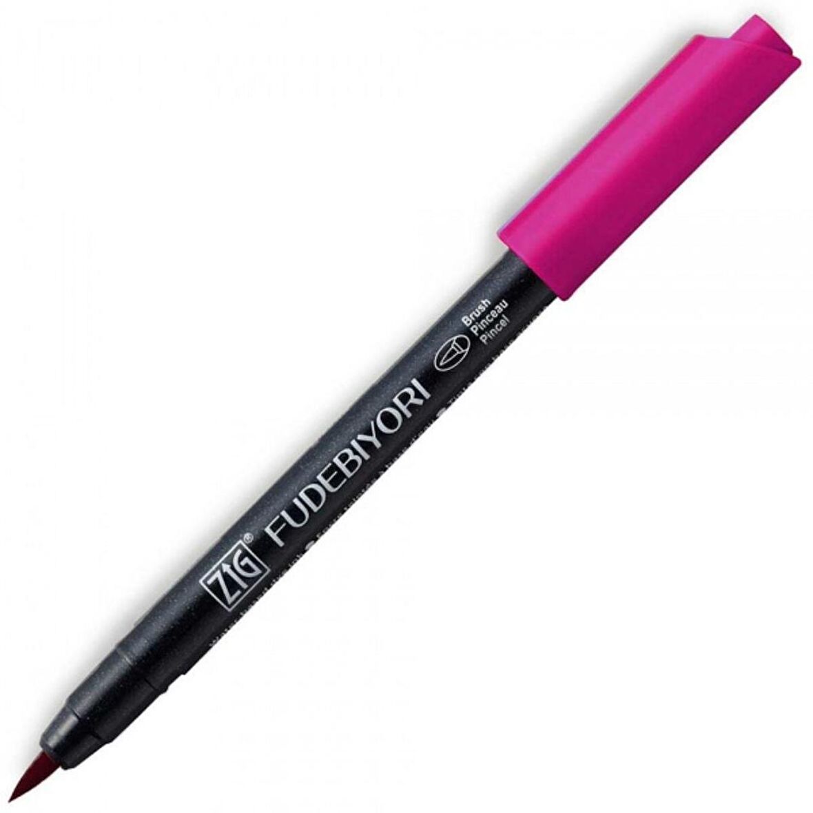 Zig Fudebiyori Brush Pen Cbk-55N Dark Pink 27