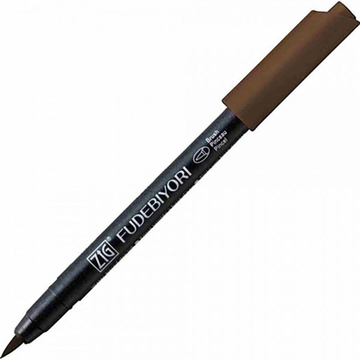 Zig Fudebiyori Brush Pen Cbk-55N Dark Brown 62