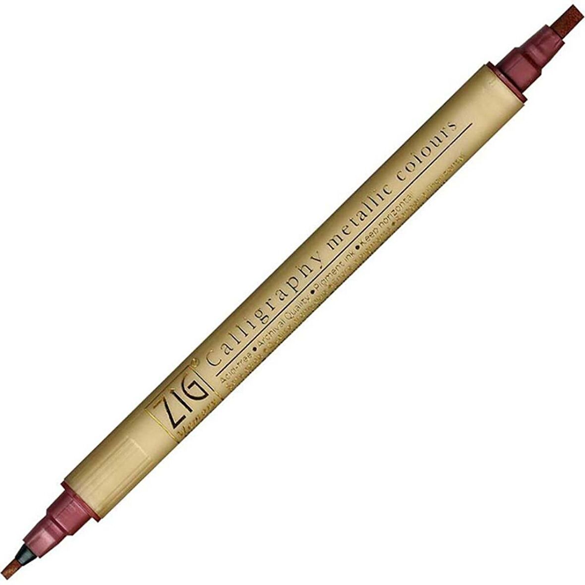 Zig Ms-8400 Kaligrafi Kalemi Metalik Red 126