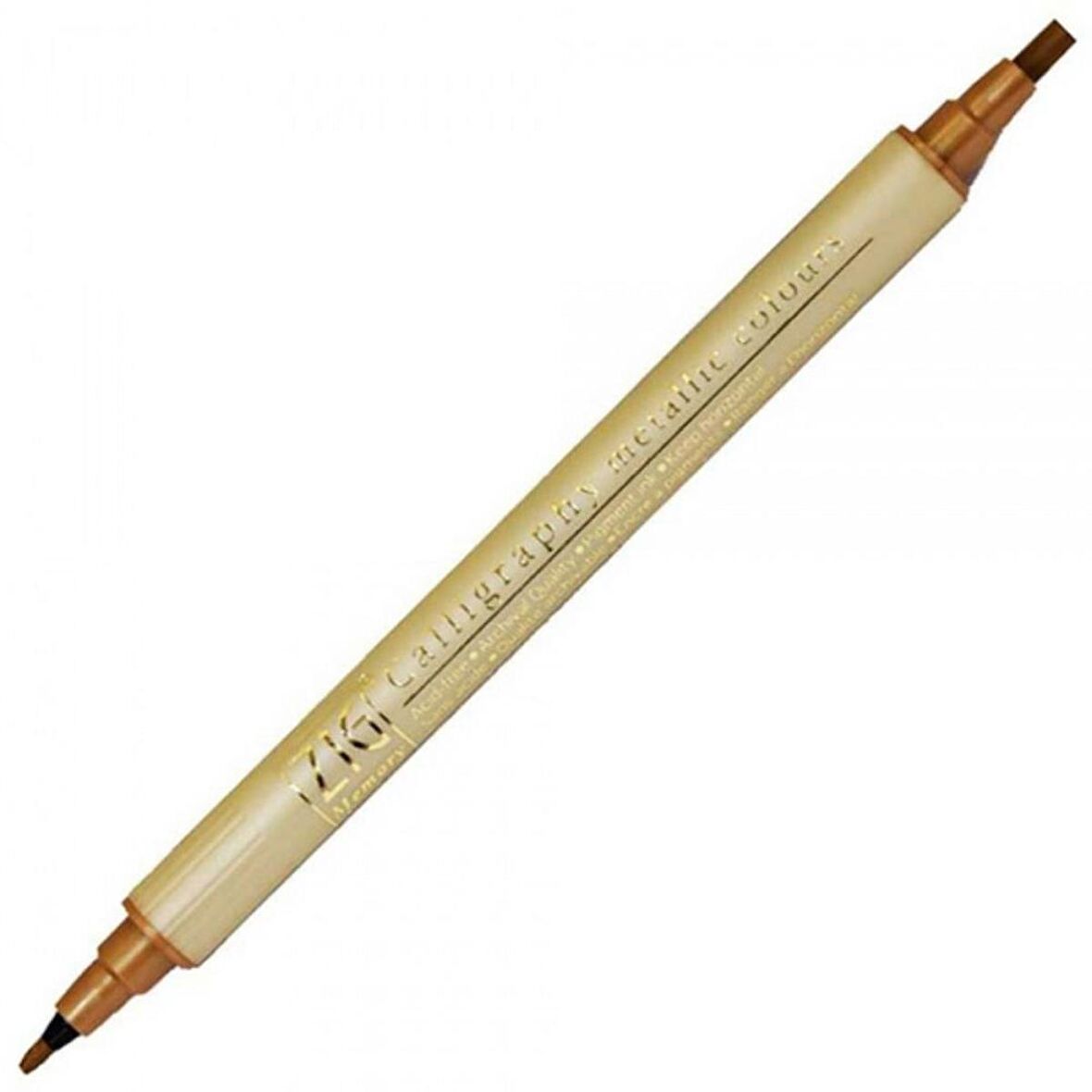 Zig Ms-8400 Kaligrafi Kalemi Metalik Copper 123