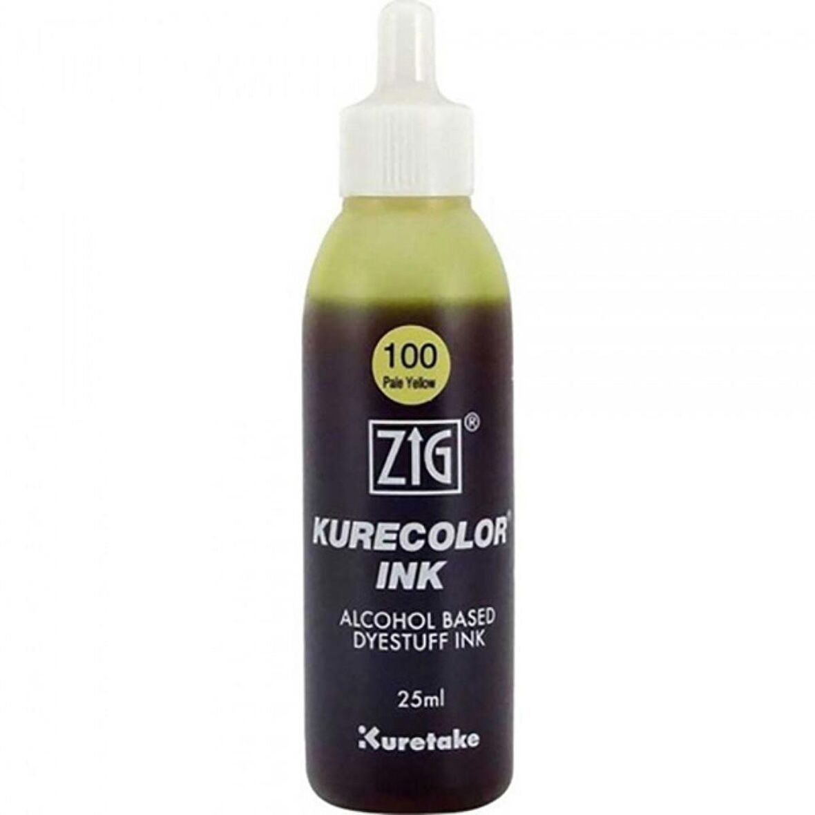 Zig Kurecolor Refill Ink Mürekkep 25ml 100 Pale Yellow