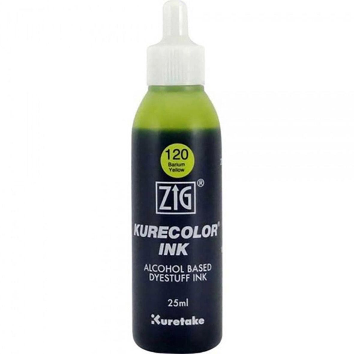 Zig Kurecolor Refill Ink Mürekkep 25ml 120 Barium Yellow