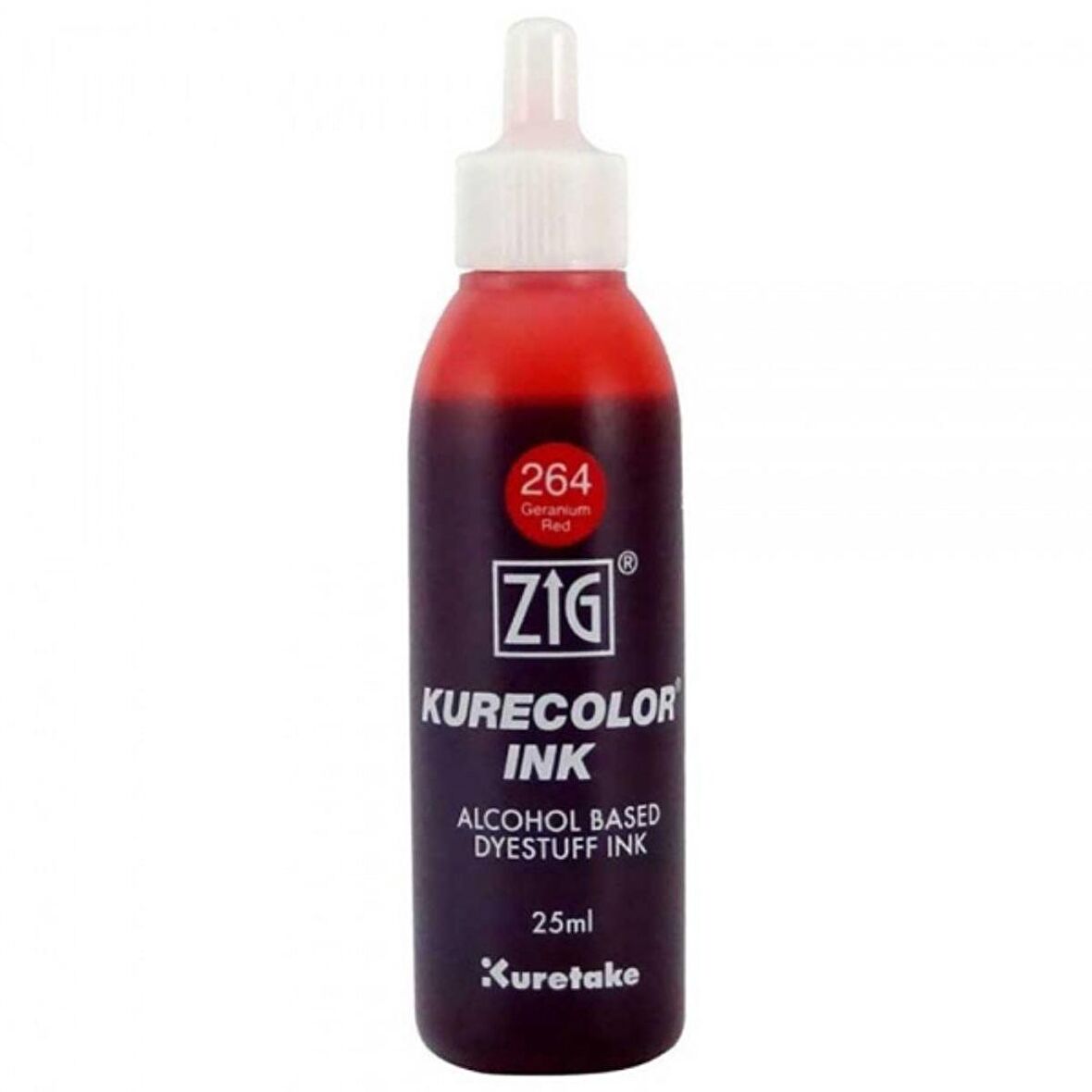 Zig Kurecolor Refill Ink Mürekkep 25ml 264 Geranium Red