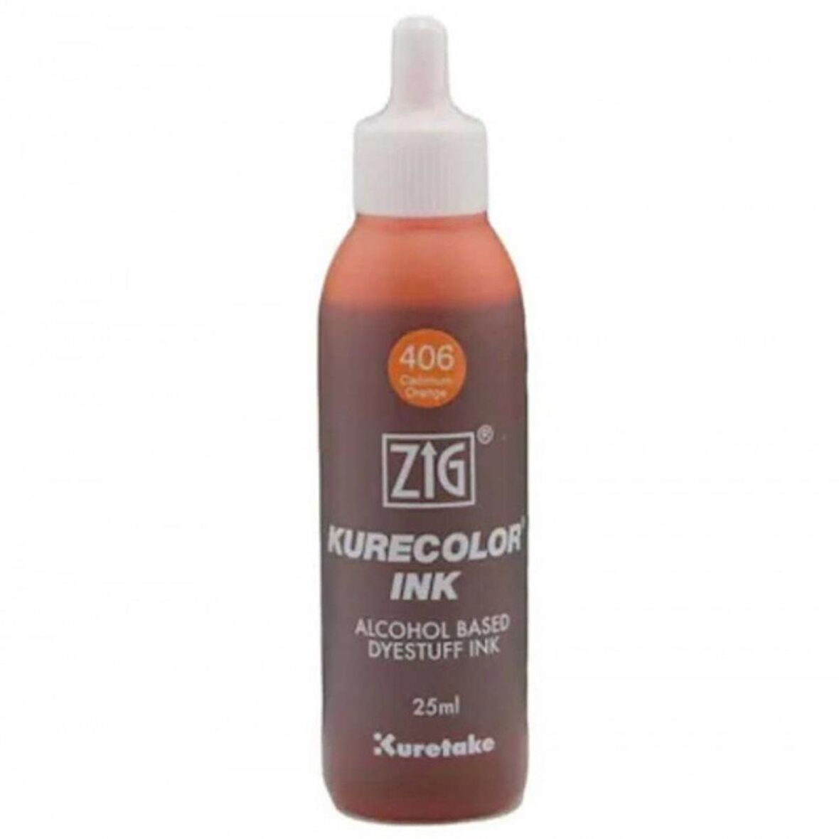 Zig Kurecolor Refill Ink Mürekkep 25ml 406 Cadmium Orange