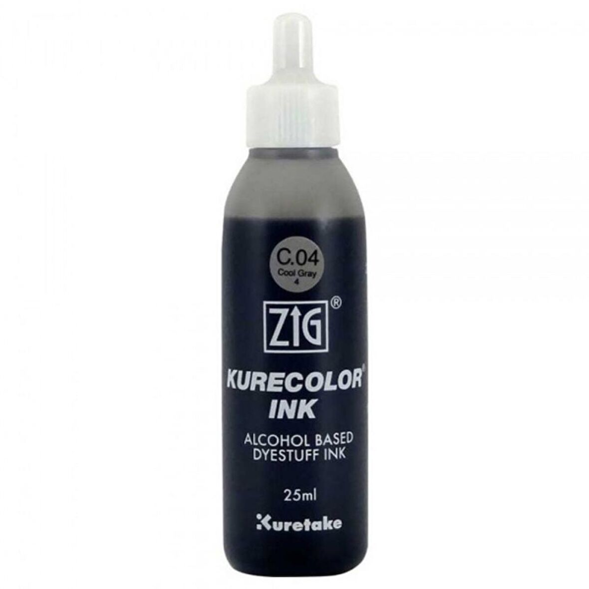 Zig Kurecolor Refill Ink Mürekkep 25ml C04 Cool Gray 4