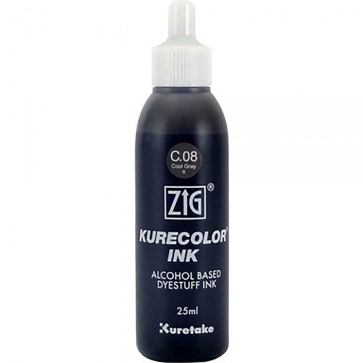 Zig Kurecolor Refill Ink Mürekkep 25ml C08 Cool Gray 8