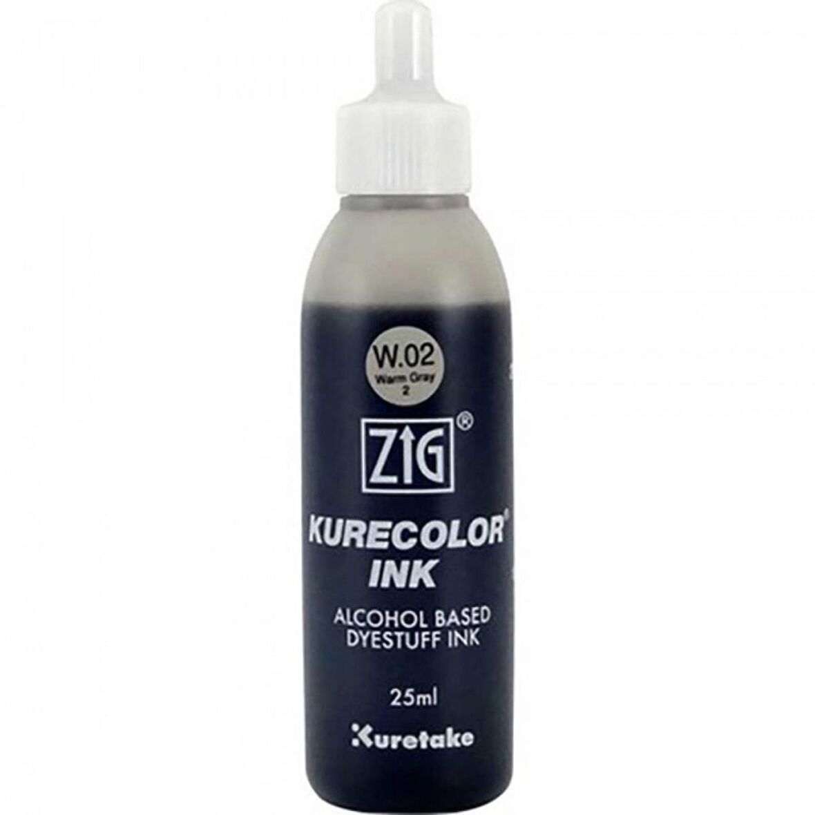 Zig Kurecolor Refill Ink Mürekkep 25ml W02 Warm Gray 2