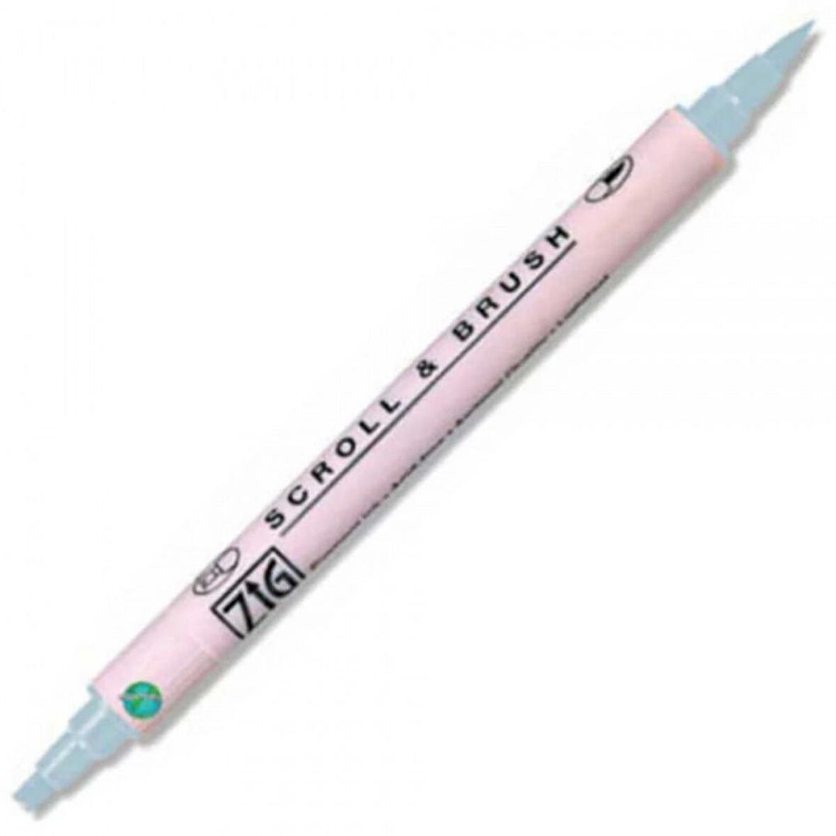 Zig Scroll & Brush Pen Çift Çizgi Kaligrafi Kalemi Platinum 091