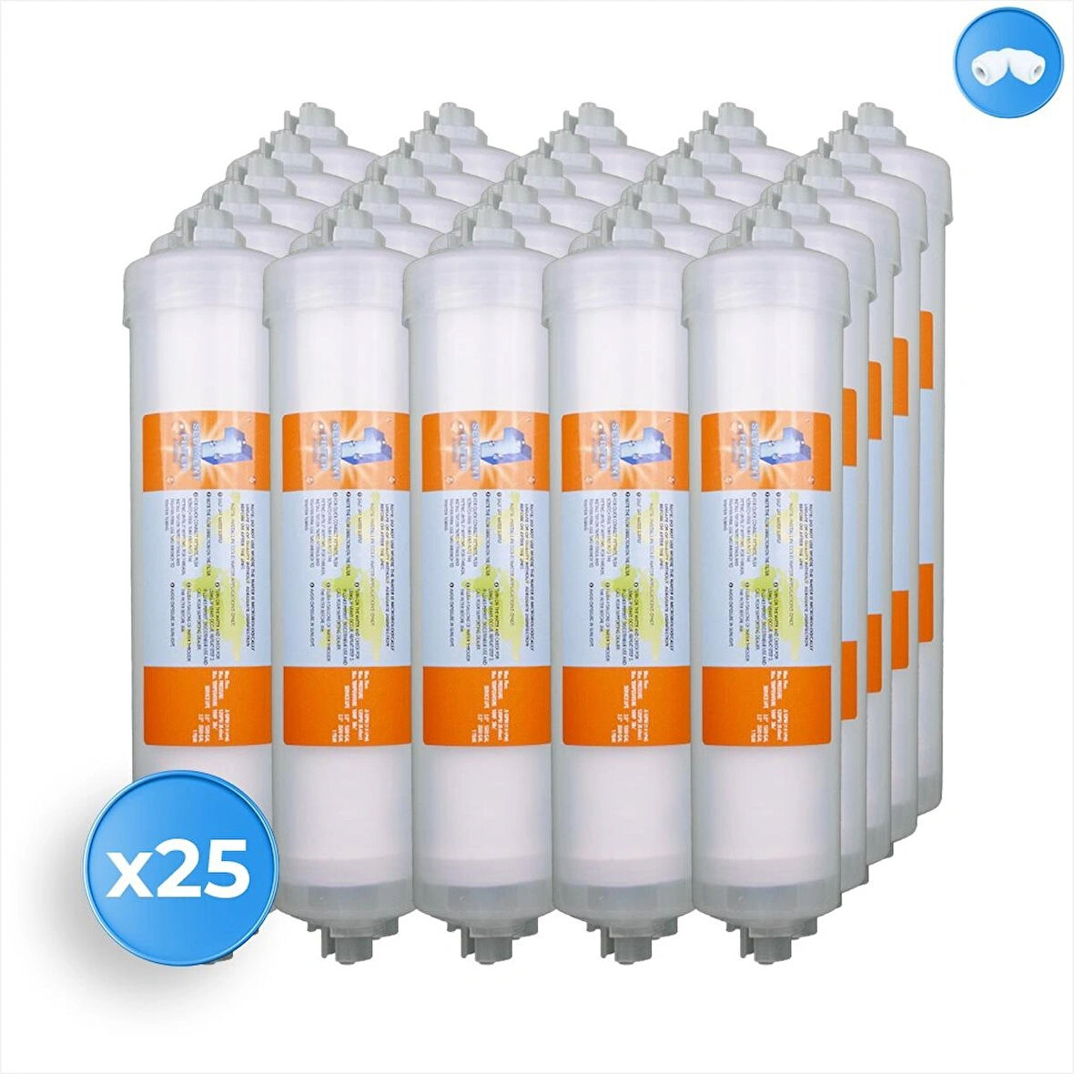 Su Arıtma Cihazı Premium Inline Aşama 1 Sediment Filtre 25 Adet