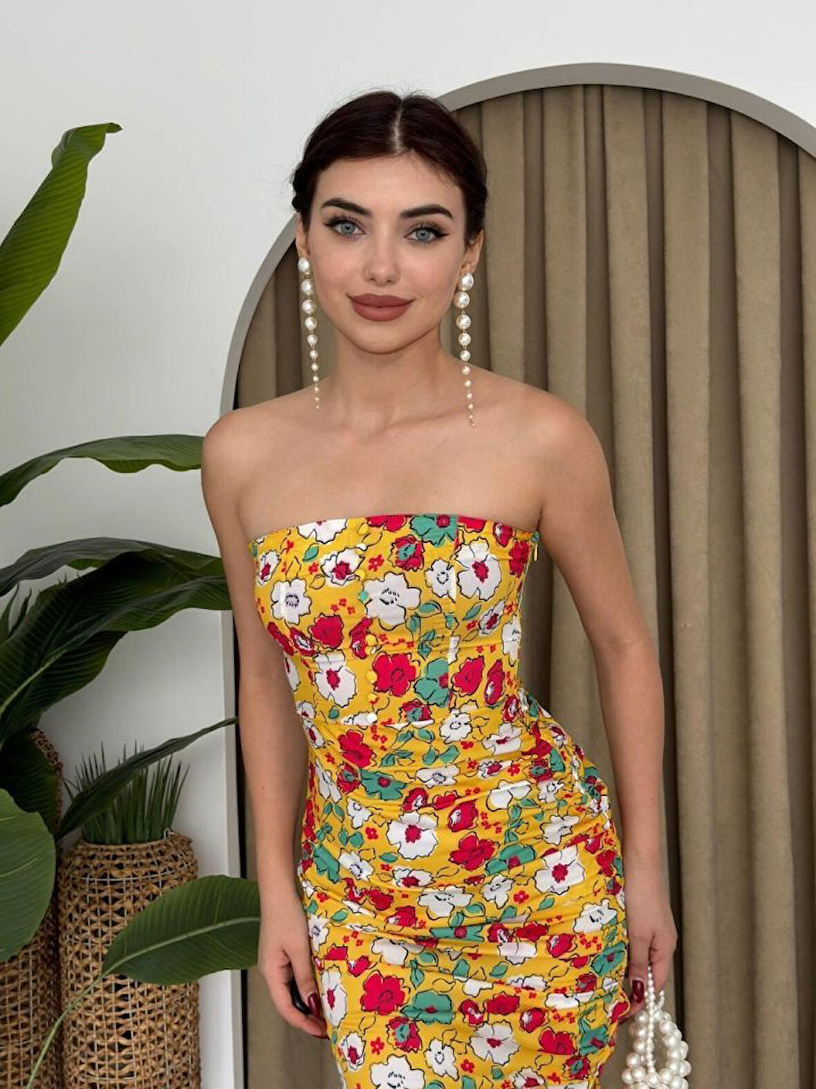 Emelıe Straplez Elbise